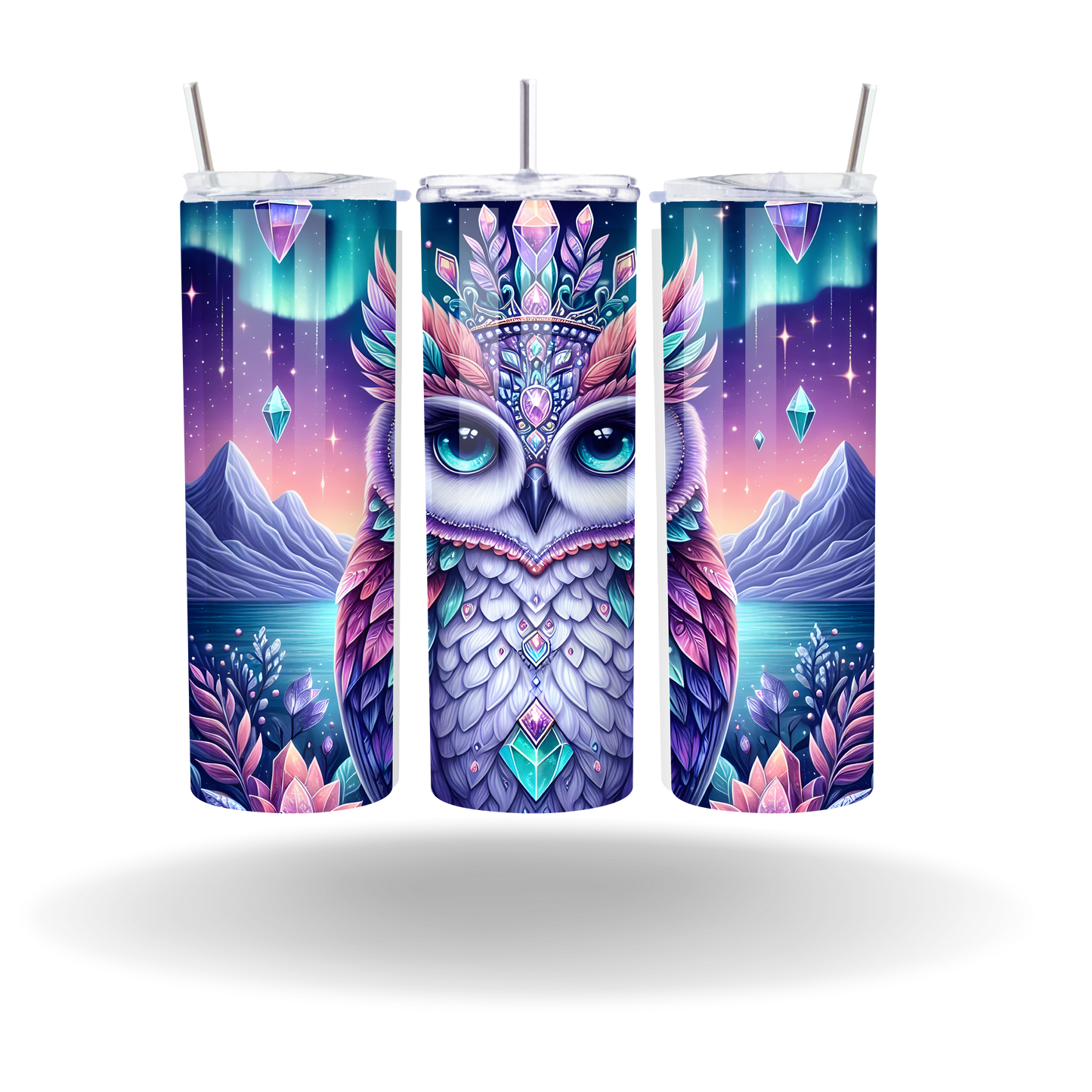 Purple Owl Tumbler