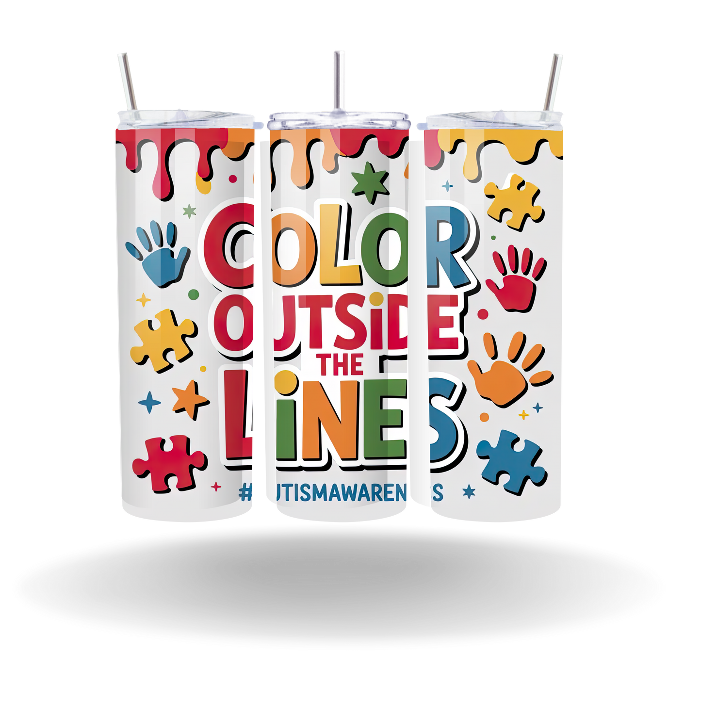 Color Outside The Lines Tumbler