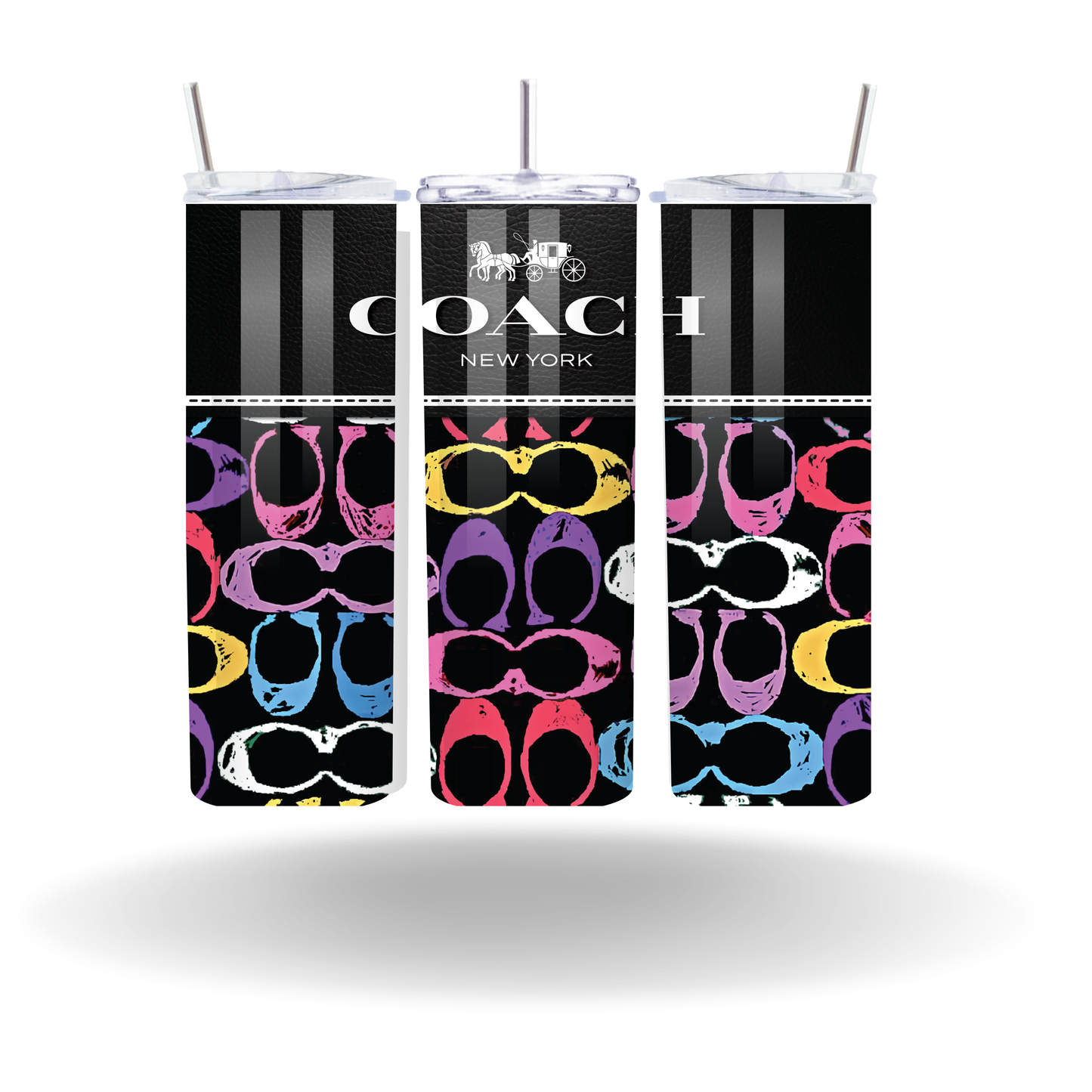 Black Designer Tumbler