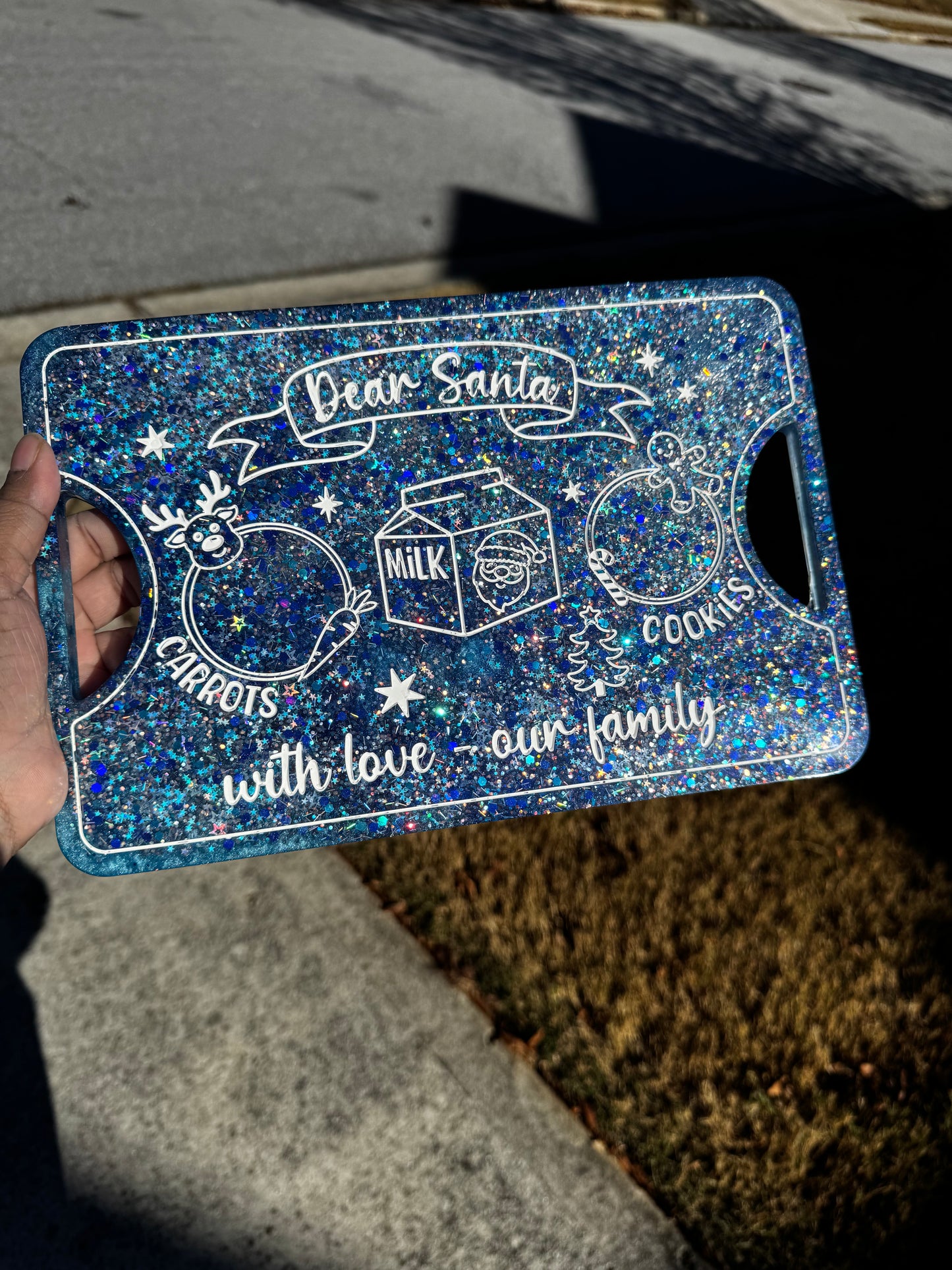 Blue Santa Tray