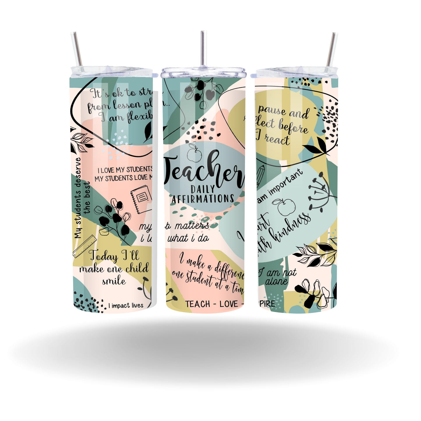 Teacher Daily Affirmations Tumbler