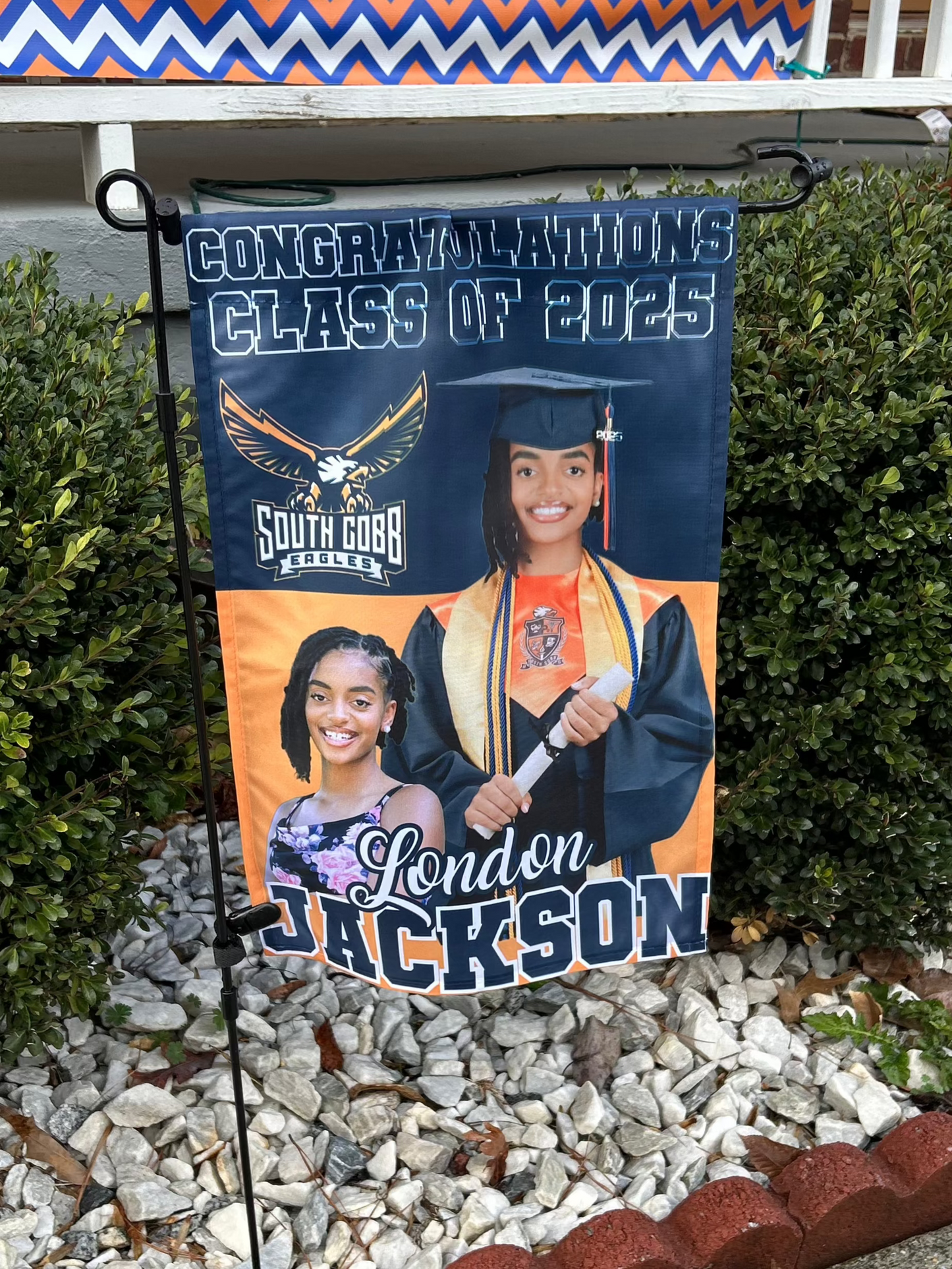 Graduation Garden Flag