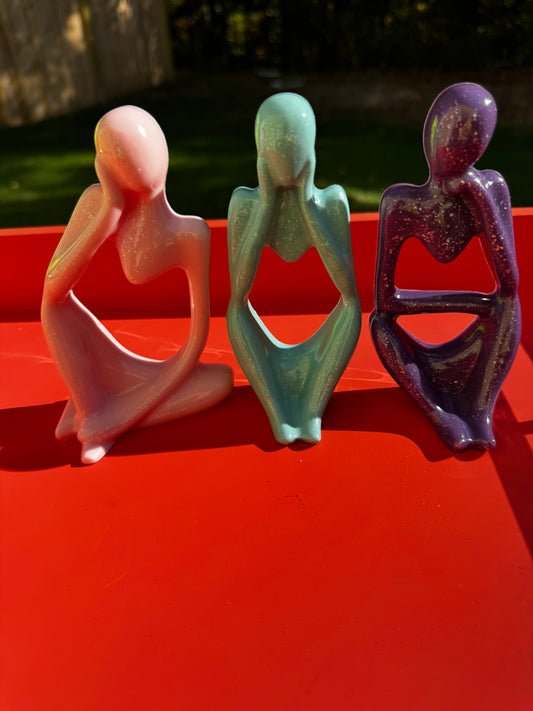 Pink Purple Teal Glitter Thinkers