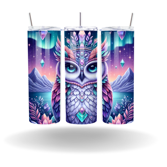 Purple Owl Tumbler