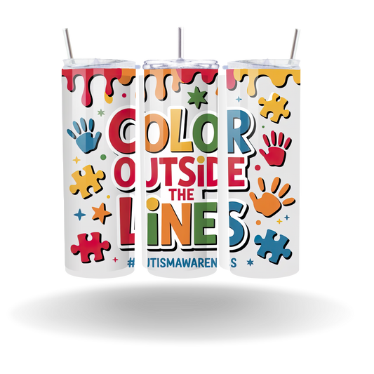 Color Outside The Lines Tumbler
