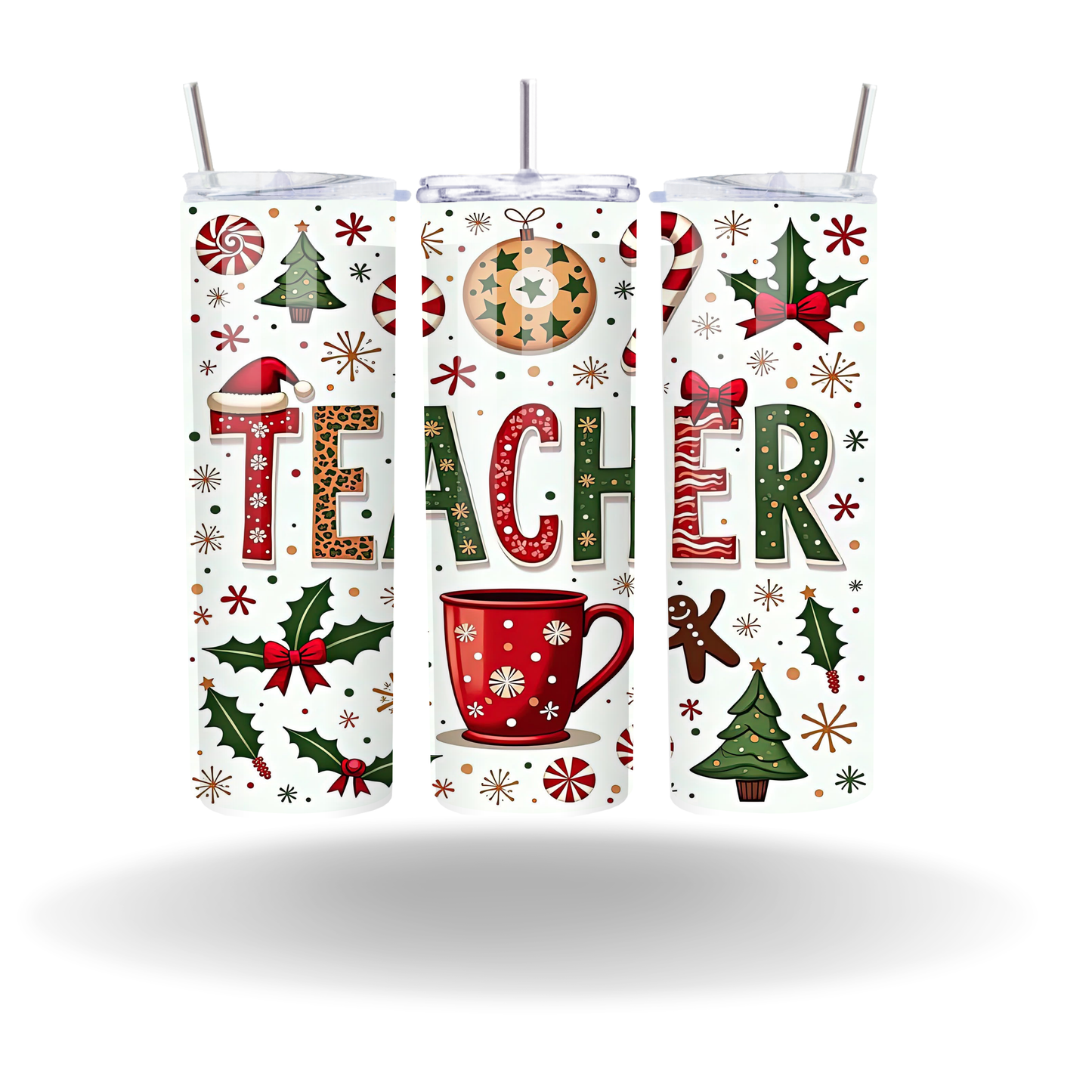 Christmas Teacher Tumbler
