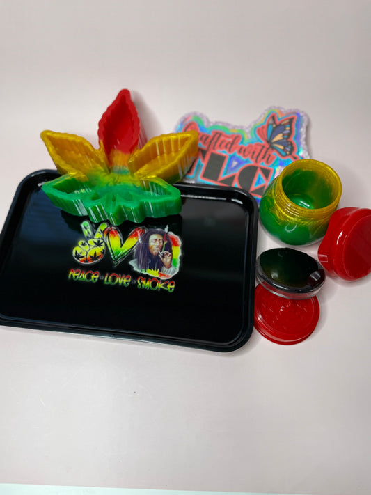 Afrocentric Tray Set