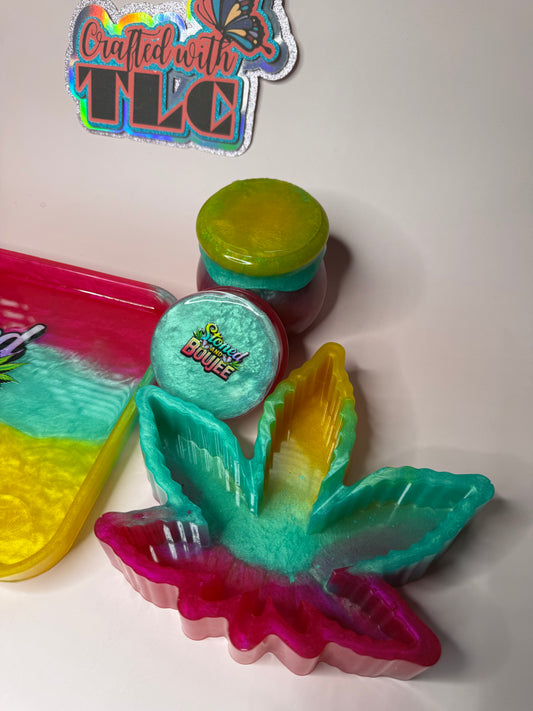 Stoned and Boujee Rolling Tray Set