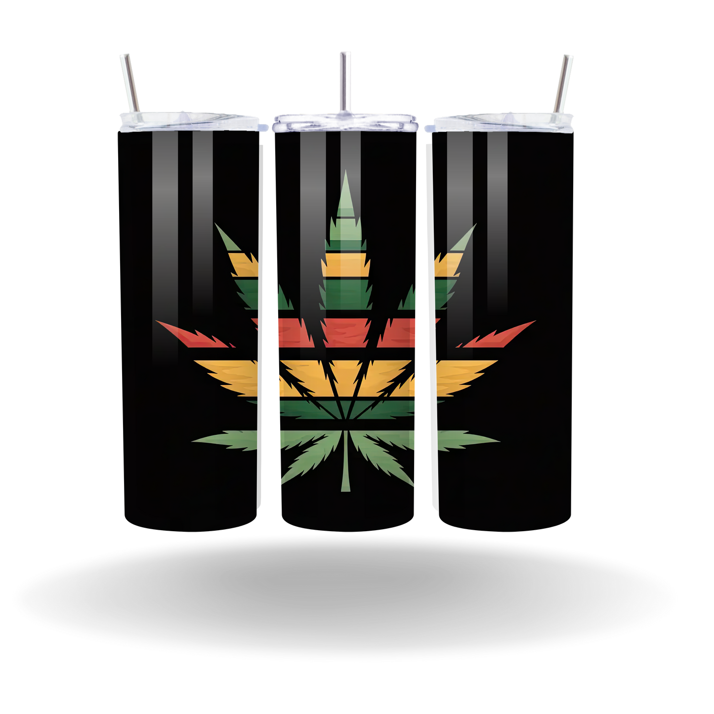 Afrocentric Leaf Tumbler