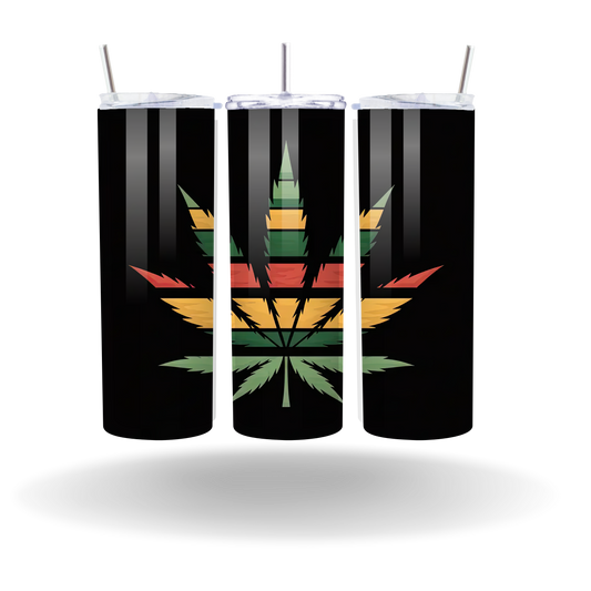 Afrocentric Leaf Tumbler