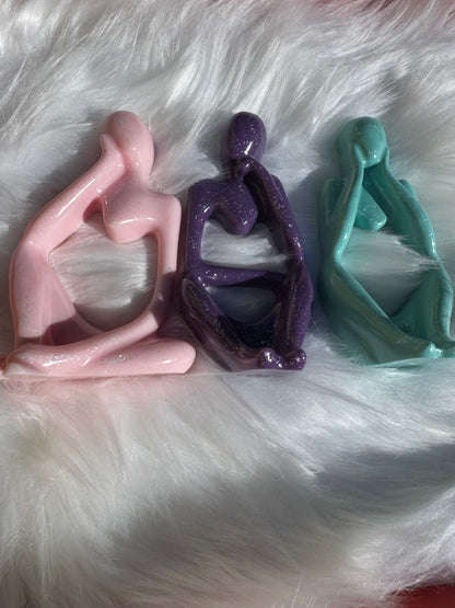 Pink Purple Teal Glitter Thinkers