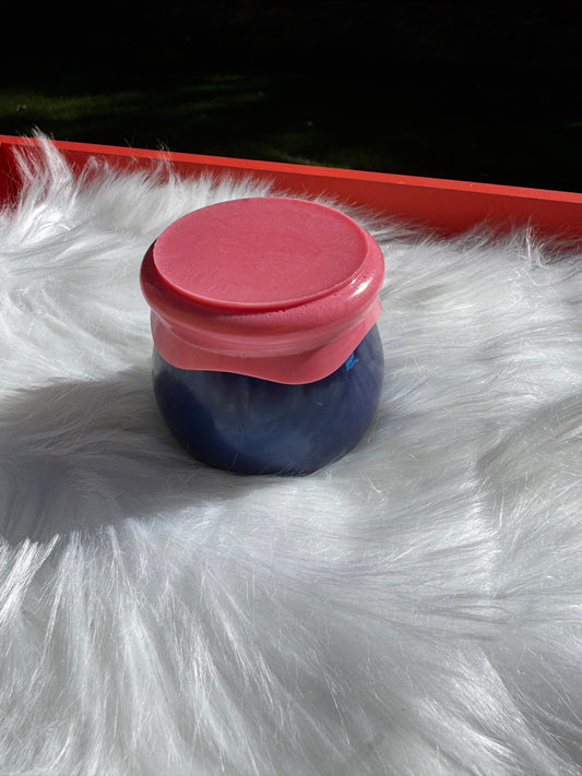 Pink and Blue Large Jar