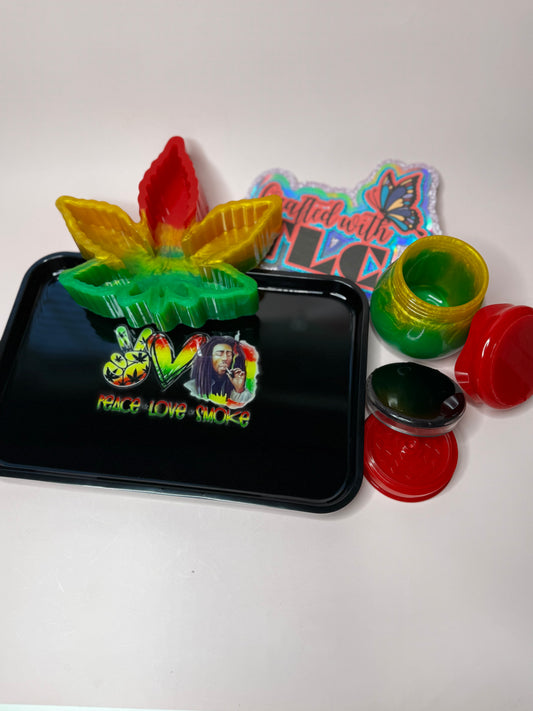 Afrocentric Tray Set
