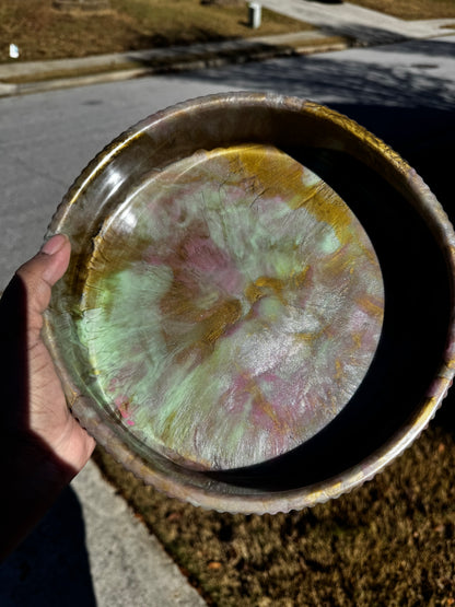 Pink Green & Gold Decorative Bowl Set